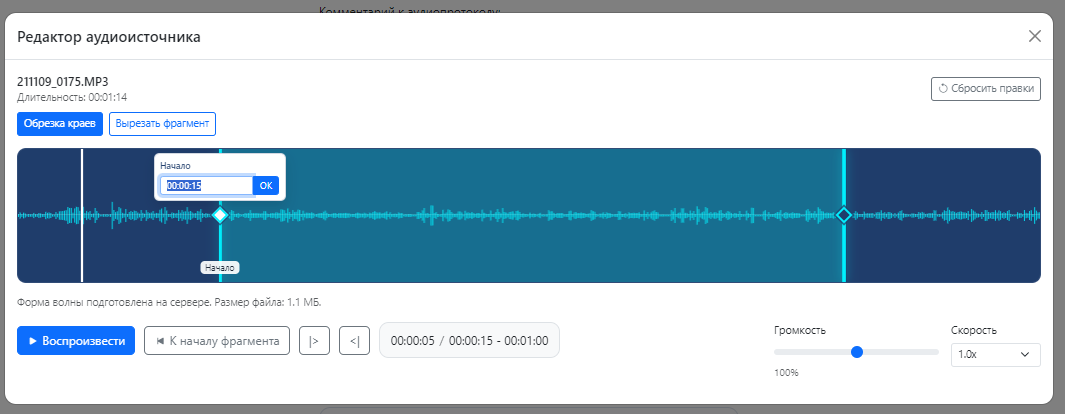Скриншот Court Web Audio Archive